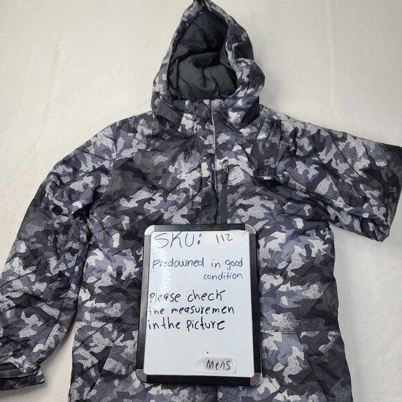 Columbia Men's Black Gray Camouflage Omni-Heat Padded Puffer Jacket Size L - Picture 6 of 6